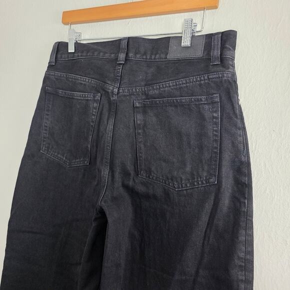 NEW Madewell The Arc-Leg Black Straight Leg Tapered Barrel Denim Jeans - Picture 14 of 14